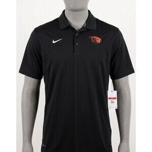 Nike Dri-FIT Oregon State Beavers Varsity Polo Shirt Men’s Large Black NWT NCAA